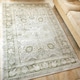 image 3 of KUKOON Green Vintage Style Floral Living Room Area Rug 80cm x 150cm Green