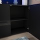 image 4 of Vida Designs Nova 2 Door LED Sideboard Buffet Cabinet Storage - Black | Black | 1