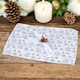 image 4 of 12 Pcs Washable Christmas Placemat & Napkin Ring Set Festive Acorn Berries Decor | Multi | White Silver