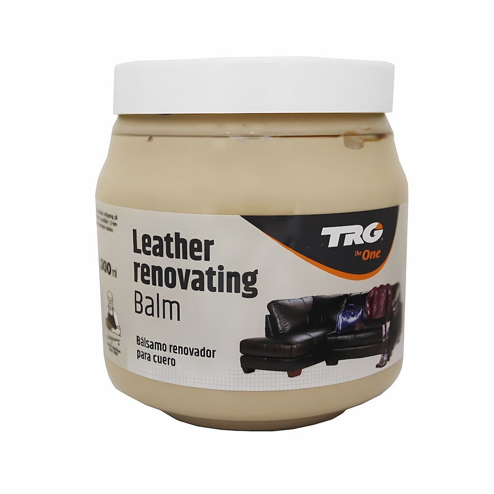 image 1 of TRG Leather Renovating Balm for Colour Restoration of Smooth Leather 300ml | Cream | Ivory