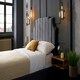 image 4 of Nelson Plush Steel Double Bed Frame - Steel