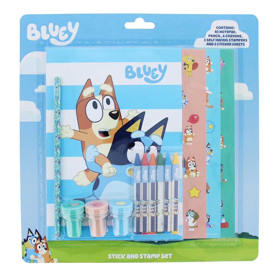 image 1 of Bluey Stick & Stamp Set