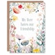 image 1 of Happy Flowers Liver Hates Our Friendship Funny Birthday Greeting Card