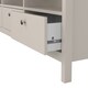 image 8 of Madrid TV Unit 3 Drawers in Cashmere | Grey | Cashmere | One Size | 1