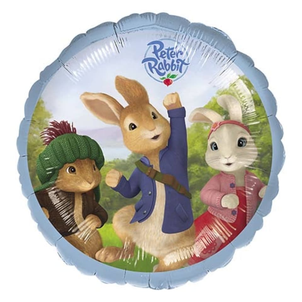Peter Rabbit Television Round Foil Helium Balloon 43cm / 17 in