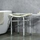 image 2 of HOMCOM Aluminium Shower Stool Adjustable Bath Stool for Senior Disabled Pregnant
