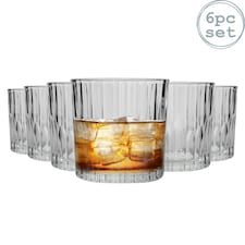 Duralex Manhattan Vintage Whisky Glasses - 310ml - Pack of 6 Clear