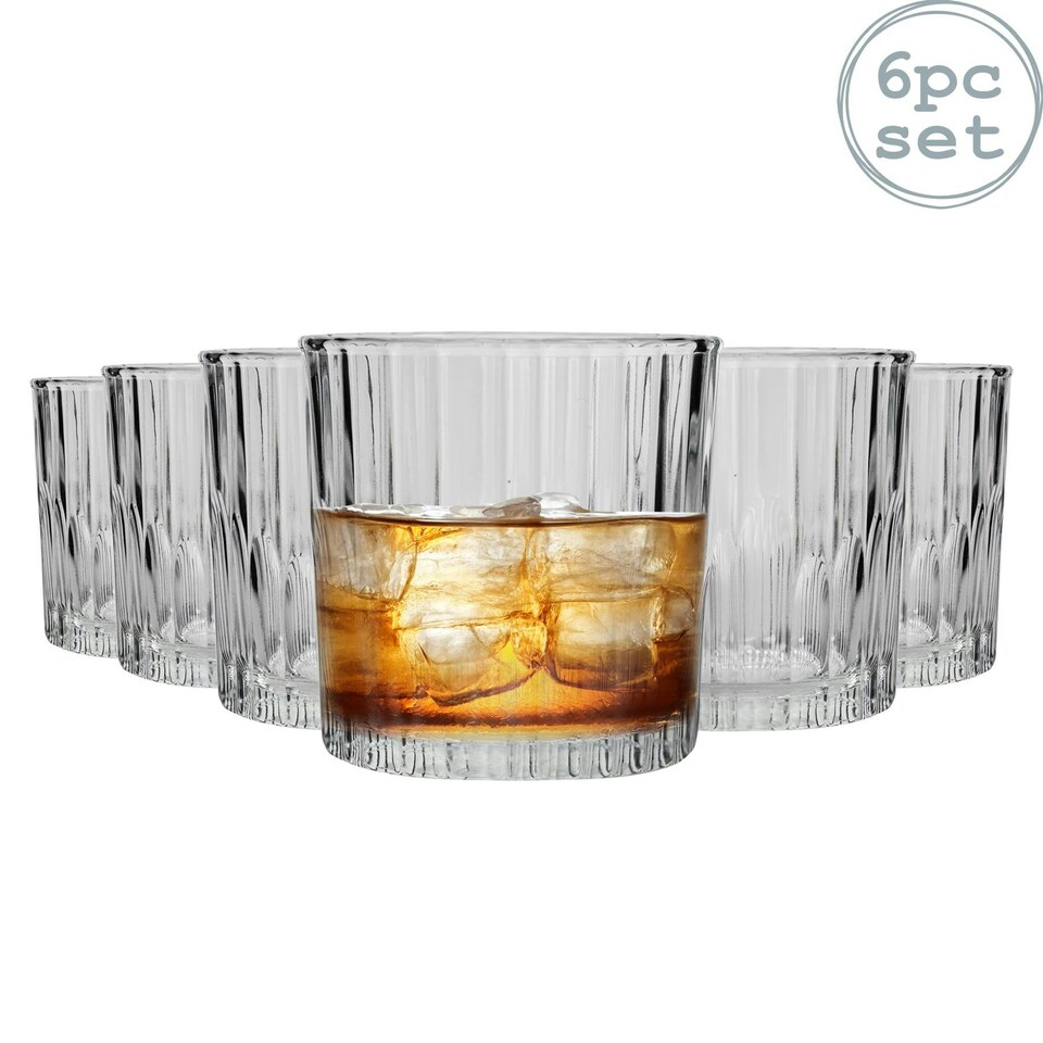 image 1 of Duralex Manhattan Vintage Whisky Glasses - 310ml - Pack of 6 Clear