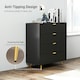 image 6 of HOMCOM Chest of Drawers with 4 Drawers for Bedroom, Living Room, Black