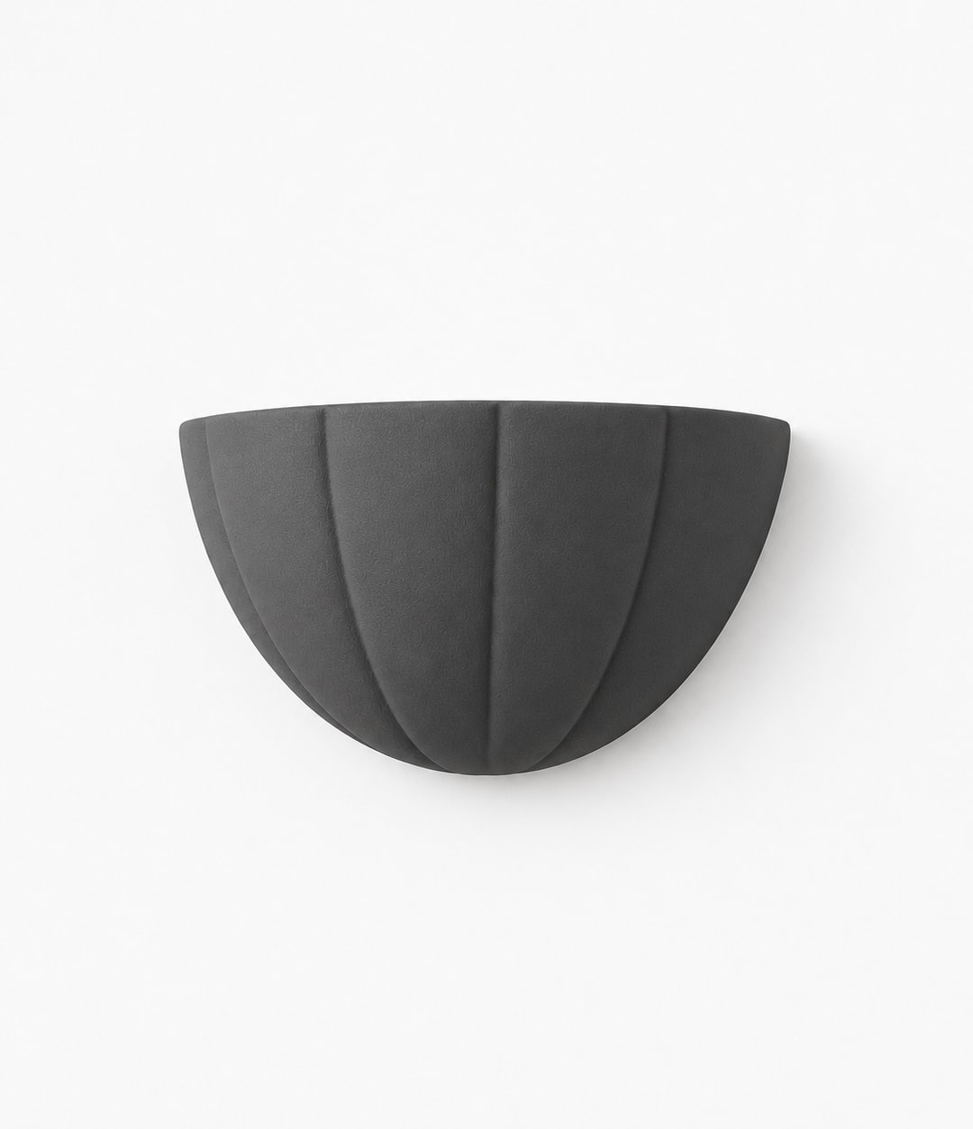 ValueLights Leonardo Scallop Curve Ceramic Flush Wall Sconce Light in Navy