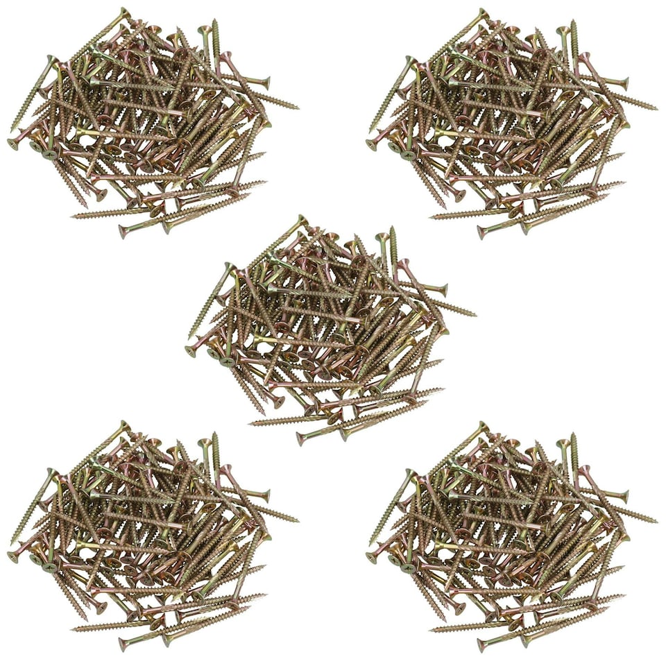 image 1 of Countersunk Wood Screws 5.0 x 60mm Serrated Edge Prevent Splitting PZ2 500pc