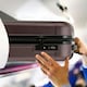 image 5 of Flight Knight Premium Hard Shell Lightweight Cabin Suitcase - 8 Wheels - TSA Lock & USB Port - 100 Airlines Approved Including Ryanair Priority - 55x40x20cm Purple | Burgundy | Cabin Bag