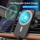 image 3 of Black Wireless Magnetic Mobile Phone Car Charger & Vent Mount
