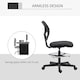 image 6 of Vinsetto Draughtsman Chair Office Chair w/ Adjustable Footrest Ring, Black