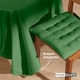 image 5 of Homescapes Plain Cotton Dark Green Tablecloth - 178 x 305 cm Green