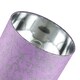 image 3 of Modern Soft Lilac Cotton Fabric 10 Inch Shade with Silver Foil Floral Decoration | Purple