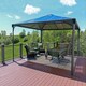 image 3 of Palermo 4300 Garden Gazebo - Polycarbonate - L429 x W429 x H298 cm - Grey