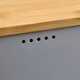 image 5 of Cooks Professional Ribbed Bread Bin, Linen Bag & Bamboo Board Set with Gold Label | Grey | Grey & Gold | 1