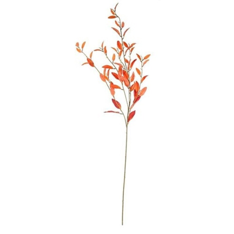 Orange Privet Leaf Spray Decoration 100cm