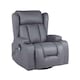 image 1 of SoHo 10 in 1 Recliner Armchair With Swivel, Tilt Heated and Massage Functionality Grey | Grey | One Size