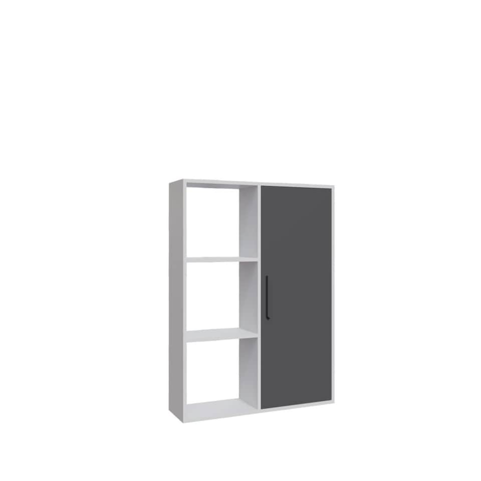 image 1 of Decorotika Patrick 3 Shelves and a Cabinet Bookcase