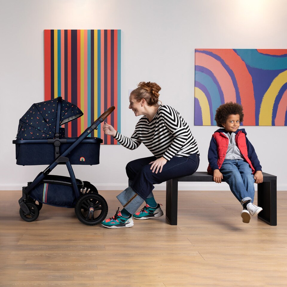 image 1 of Cosatto Wow 3 Pram and Pushchair Carrycot and Reversible Seat, All Terrain Travel System