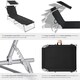 image 5 of Sun Lounger Set of 2 - foldable, adjustable sunshade and 4-step backrest | Black | black | 2