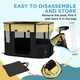 image 5 of PawHut Portable Dog Pen for Puppies, Rabbits, Kittens, Guinea Pigs - Yellow