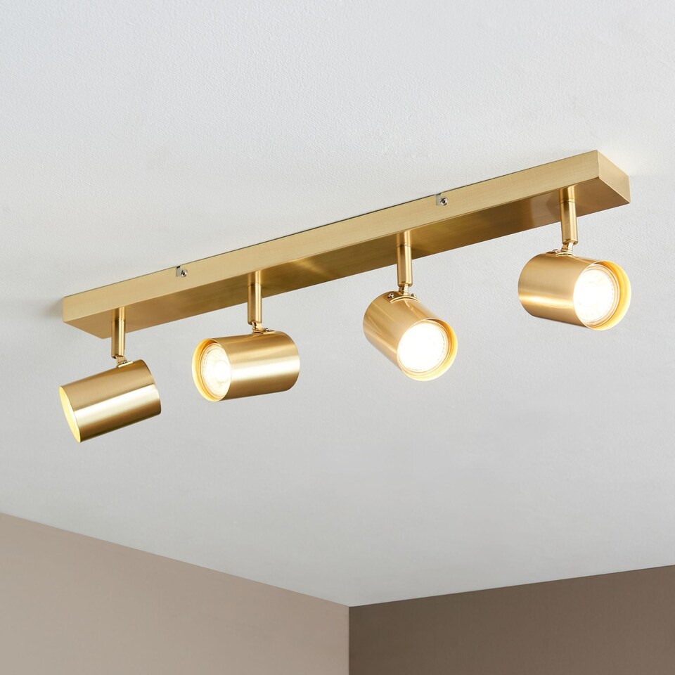 image 1 of Hereford 4 Light Satin Gold Spotlight Bar