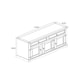 image 8 of Core Products Corona Grey Premium Medium Sideboard With 3 Doors & 2 Drawers H80.6cm x W132.0cm x D43.0cm Grey