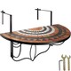 image 1 of Hanging table with mosaic pattern 75x65x62cm | Brown | terracotta/white | 1