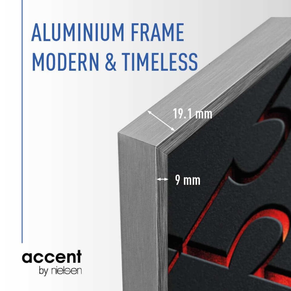 image 1 of Nielsen Puzzle Frame 50 x 70 cm with Shatterproof Glazing - Silver - 50cm x 70cm
