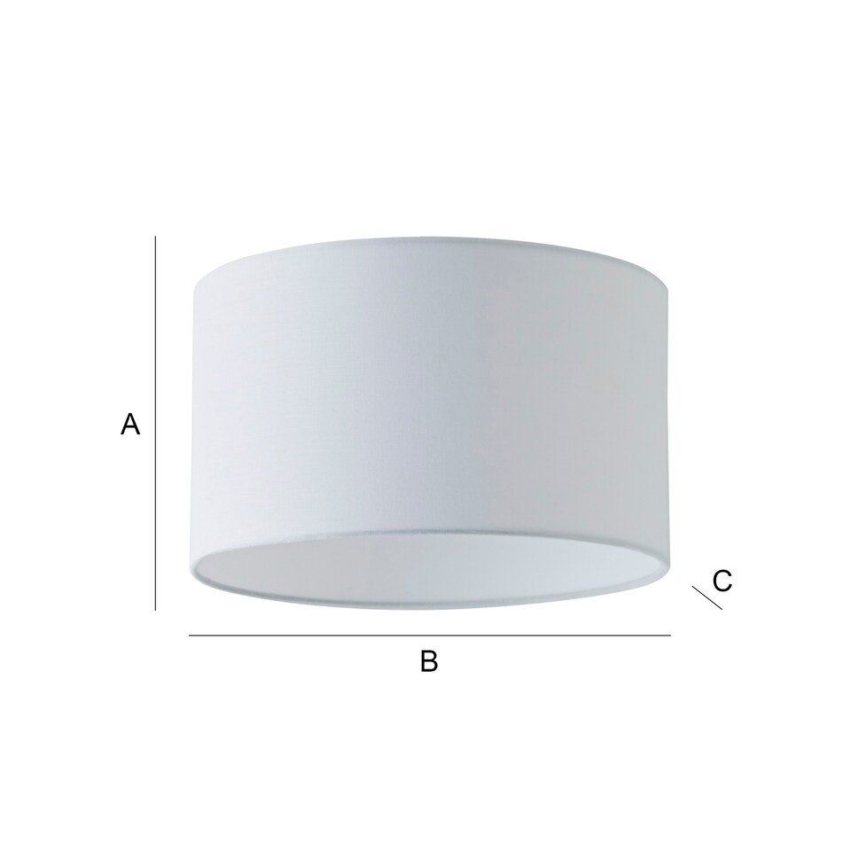 image 1 of ValueLights Reni Small White Pendant Shade White