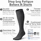 image 2 of aZengear Compression Socks, Anti DVT Knee-High, Swollen Legs, Varicose Veins, Shin Splints Calf Pressure Support (Black, L/XL)