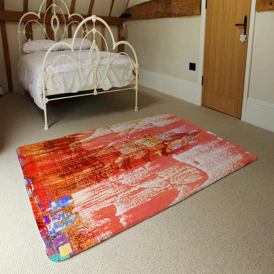 image 1 of CRAZY RED BEN (Rug) Red | Large: 140x200cm