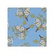 image 1 of Orchid Branches On Blue Splash Back | White