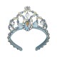 image 2 of Cinderella Girls Beaded Tiara - Blue - One Size Blue