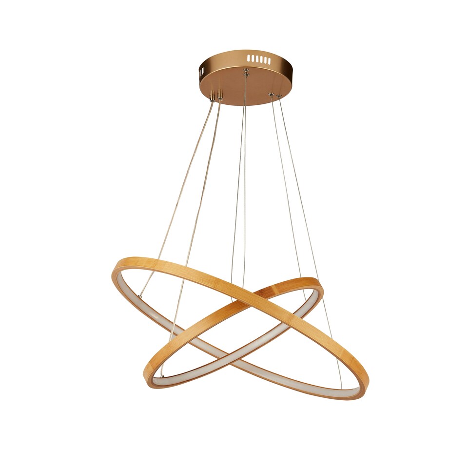image 1 of 2 RING WOODEN LED PENDANT