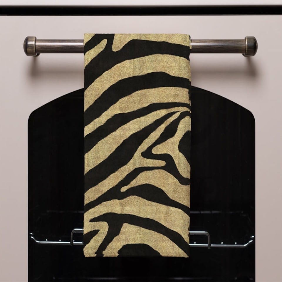 image 1 of Golden Zebra (Kitchen Towel)