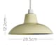 image 6 of ValueLights Civic Metro Cream Ceiling Pendant Shade & Bulb | Cream