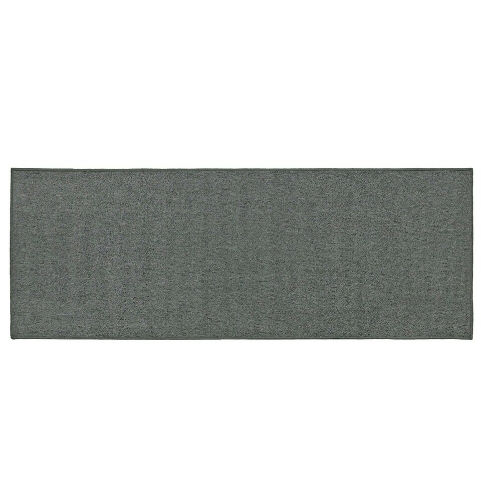 image 1 of JVL Eden Machine Washable Latex Backed Runner Doormat, 57x150cm, Grey