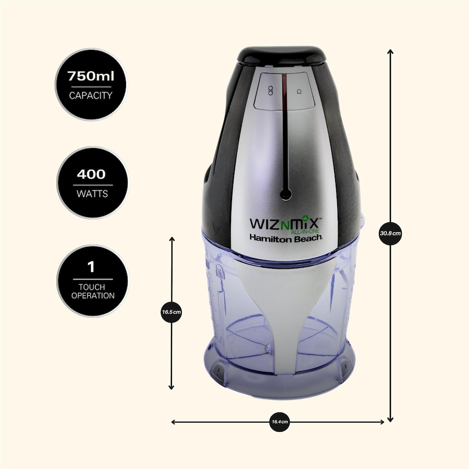 image 1 of Hamilton Beach Wiz'n'Mix All in One Food Processor