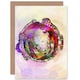 image 1 of Small World Abstract Skyline Rome Italy Art Card
