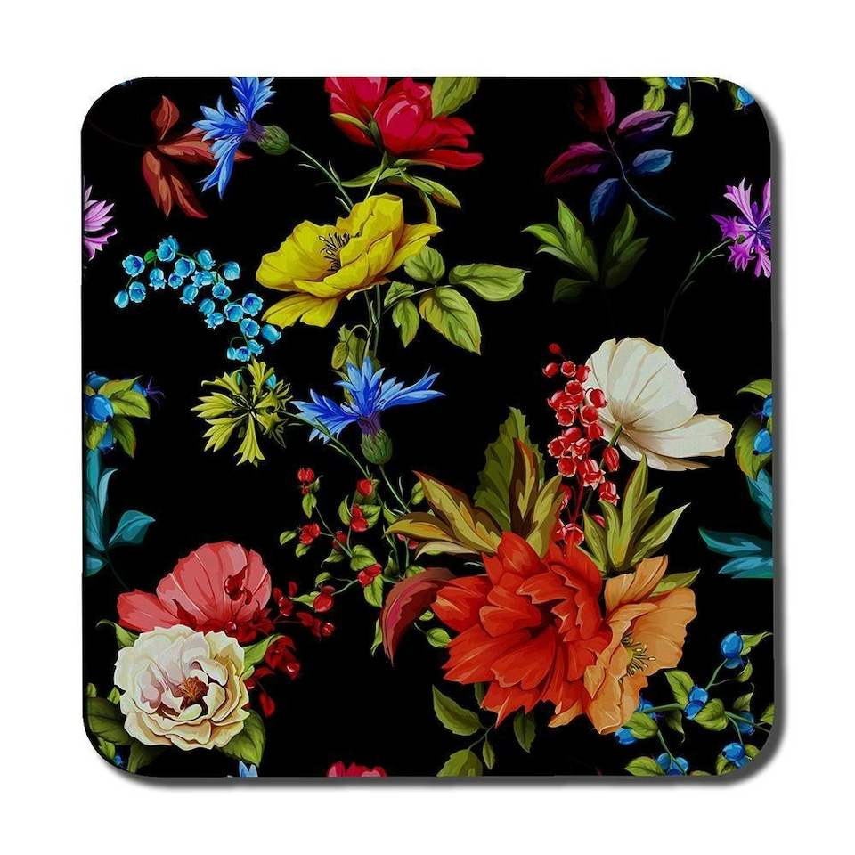 image 1 of Bright Vibrant Flowers (Coaster)