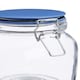 image 5 of Interiors by Premier Glass Storage Jar – 1050ml (Set of 3 Assorted Colours), Clear Glass Canisters with Airtight Clip-Top Lids