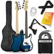 image 9 of 3rd Avenue Electric Bass Guitar Pack with Amp White