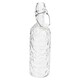 image 3 of 720ml Clear Cut Glass Reusable Clip Top Storage Bottle | Clear | 1