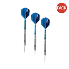 Harrows Tungsten Darts (Pack of 3) - Silver/Blue/Black - 24g
