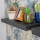 image 6 of Harbour Housewares Modern Floating Wall Shelf - 60cm - Black