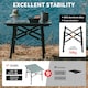 image 4 of Portable Folding Table | Silver | Titanium Silver | Large